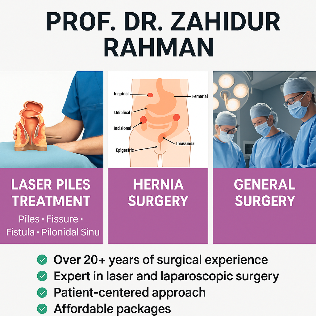 Expert Laser Piles & Hernia Treatment – Prof. Dr. Zahidur Rahman